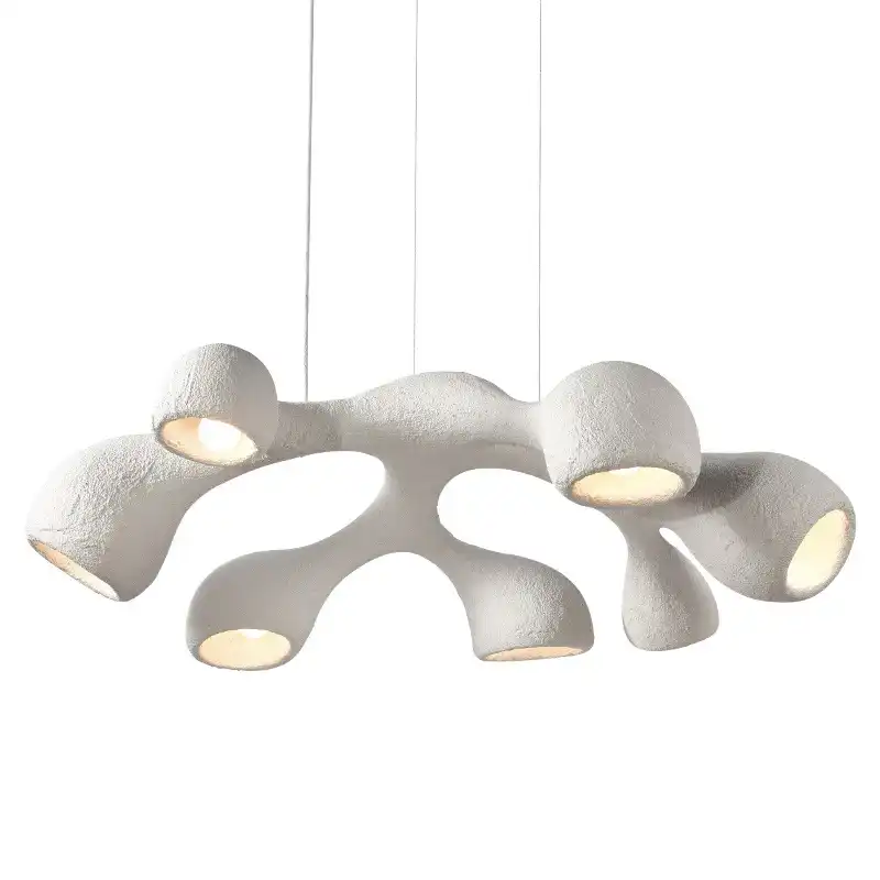 New Modern Polystyrene Source Holder Handmade 7 Head LED Chandelier